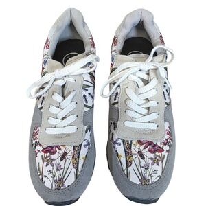 INKKAS Monterey Jogger Women's Floral Butterfly Print Lace Up Sneakers Size 10